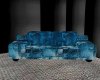 blue metal couch