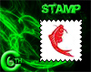 6C Red Koi Stamp