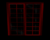 Red Glass Dark Door
