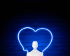 Blue Heart Neon BG