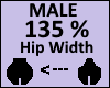 Hip Scaler 135% Male