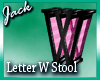 Letter W Stool