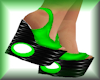 sexy neon green heels