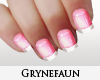 Pink metallic nails
