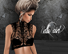 Black Lace Crop Top