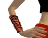 black n red bangles (R)