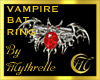 LUSH VAMPIRE BAT RING