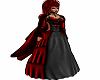 red black vampire dress