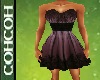 Plum Dress w/ Bell Skirt