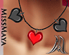 [M] Pvc Heart Necklace