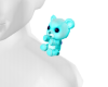 Aqua Teal Dancing Bear F