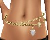 HEART/CLAM BELLY CHAIN