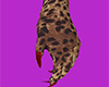 cheetah glove w/ nails
