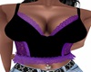 Black Purple Lace Tank