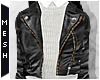 [MESH] Leather Jacket