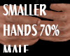 !C! SMALLER HANDS 70% M