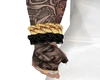 R Black n gold bracelets