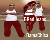 [bp] M Red Jeans
