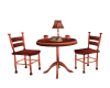 club orange table chairs