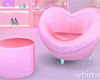 Candy Girls Heart Chair