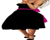 Blk Dress Brite Pink Bow