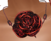 *RD* Red Rose Necklace