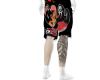 SHORT BLACK/GHOST FACE