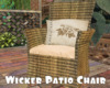 *Wicker Patio Chair