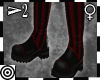 *m Red Striped Boots V2