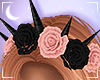 Dark Rose Flower Crown