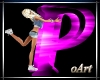 Letter P Pink With Pose