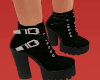 BLACK ANKLE BOOTS F