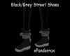 Black/Grey Street Shoes