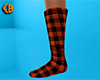 Orange Sock Plaid Tall F