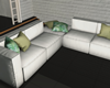 :3 White Modern Couch