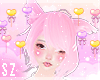 Sz┃Ears hair pink♥