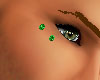 *Green Eyelid Piercing