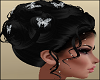 Black Bun Hair Butterfly