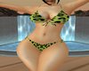 green cheetah bikini