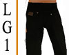 LG1 Black Creased Jeans
