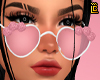 glasses Heart pink