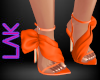 Orange bow heels