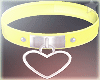 yellow collar heart M