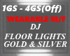 DJ LIGHTS,GOLD,SILVR,M/F