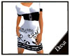 [D]Black & White Dress