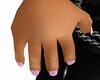 pink glitter nails 