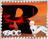 [BCC]R Letter-Red Black