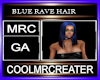 BLUE RAVE HAIR