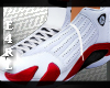 E: Air Jordan White/Red