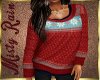 Snow Sweater in Red